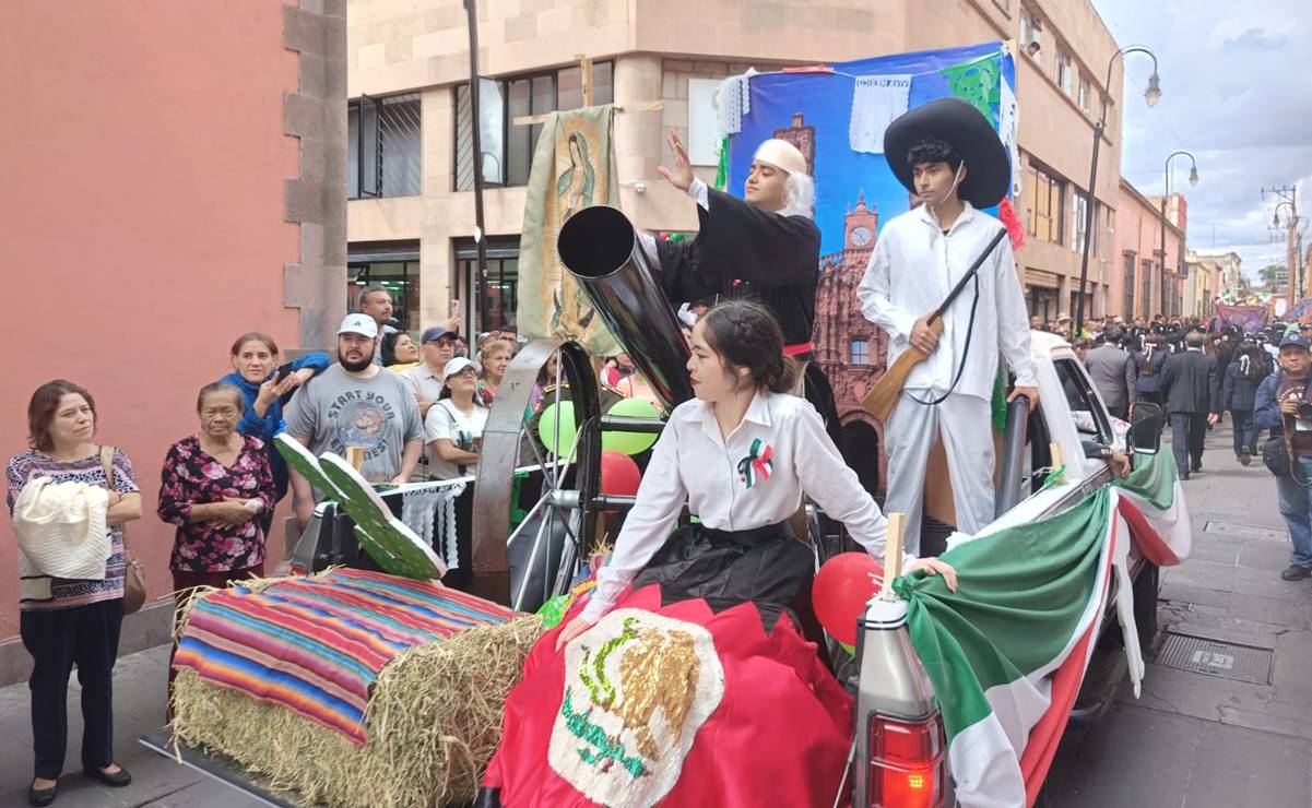 Fiesta, orgullo y fervor patrio: Así se vivió el desfile del 16 de septiembre en SLP