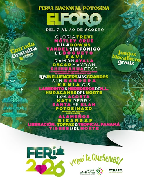 Cartelera Teatro del Pueblo Fenapo 2026: artistas y fechas