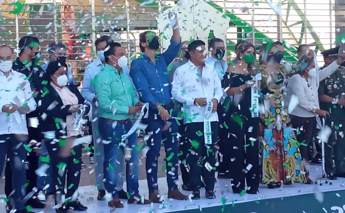 Arranca Fenapo 2022 en SLP; "tras 80 años, devolvimos la gratuidad como en 1942", destaca Ricardo Gallardo. Foto: Samuel Estrada