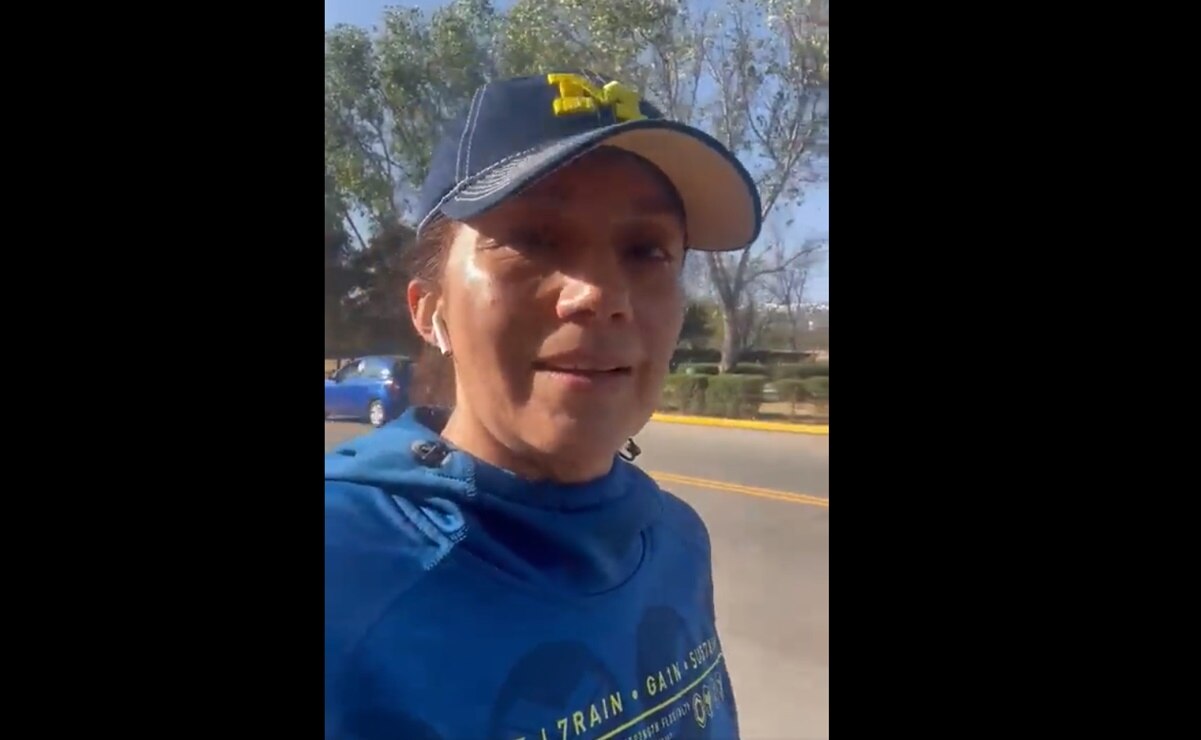 Exdiputada Josefina Salazar denuncia que fue víctima de acoso sexual en el parque Tangamanga I de SLP. Foto: Tomada de video