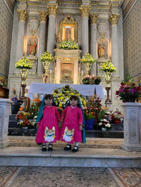"Venimos por fe y devoción a la Virgen de Guadalupe”: Familia potosina agradece el milagro cumplido a sus gemelas
