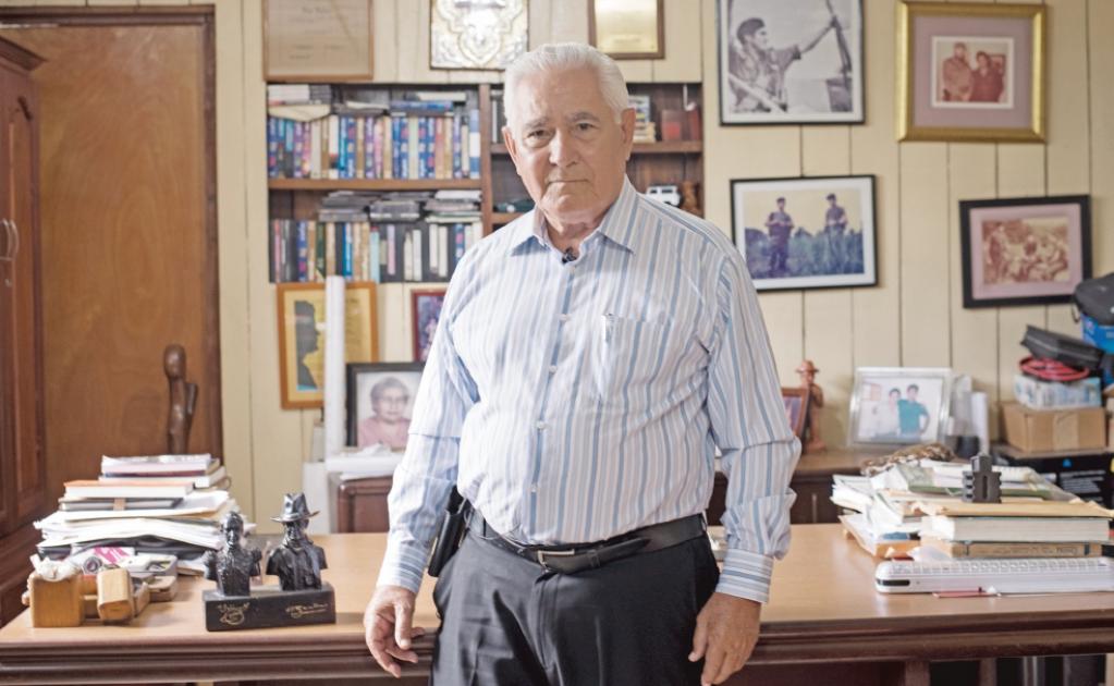 Comandante Cero, ex combatiente del Frente Sandinista de Liberación Nacional, Edén Pastora. Foto: JADER FLORES. EL UNIVERSAL