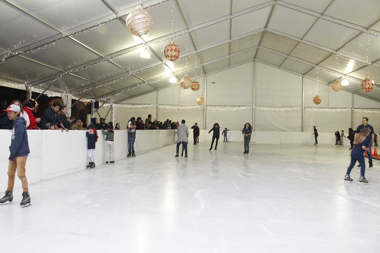 Pista de hielo en la capital será inaugurada este martes