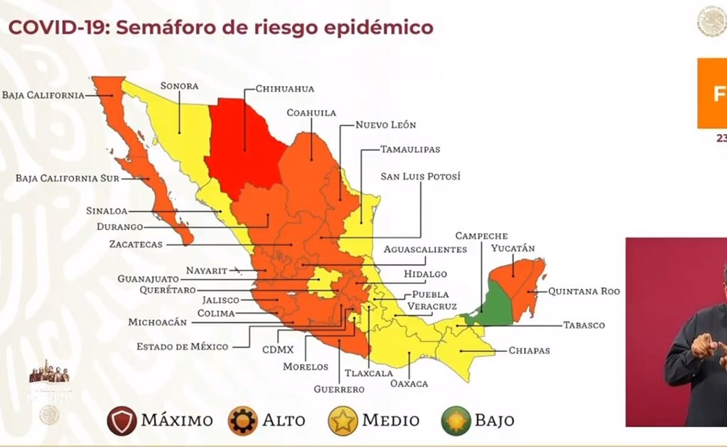 Ssa da a conocer que San Luis Potosí retrocede a semáforo naranja