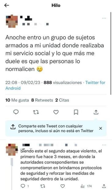 Denuncian en redes irrupción de grupo armado a unidad médica en el Altiplano potosino 