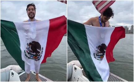 ¡De la Huasteca para el mundo! Nadador potosino David Olvera impone récord mundial de natación en Nueva York 