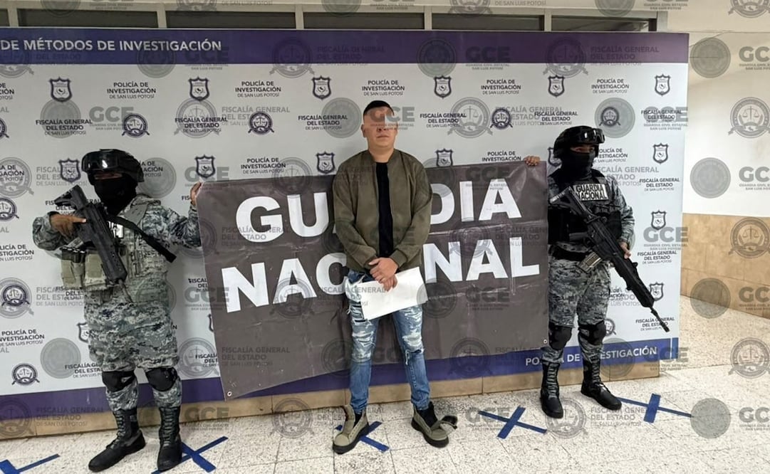 Autoridades detuvieron en San Luis Potosí a Juan de Jesús “N”, alias “la Wiwa”, señalado como presunto líder criminal en Tanquián de Escobedo. Foto: Especial