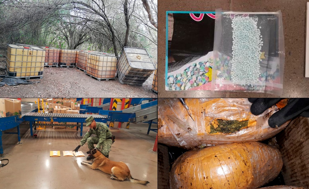 SEDENA decomisó droga, combustible y armas durante abril