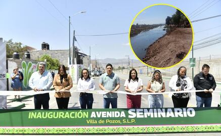 Inauguran rehabilitación de avenida Seminario, SLP; entubamiento de aguas negras irá en segunda etapa: Gallardo  