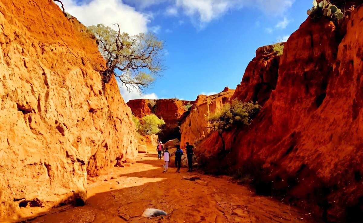 El impresionante Cañón Colorado en SLP, perfecto para hacer senderismo en un paisaje surrealista