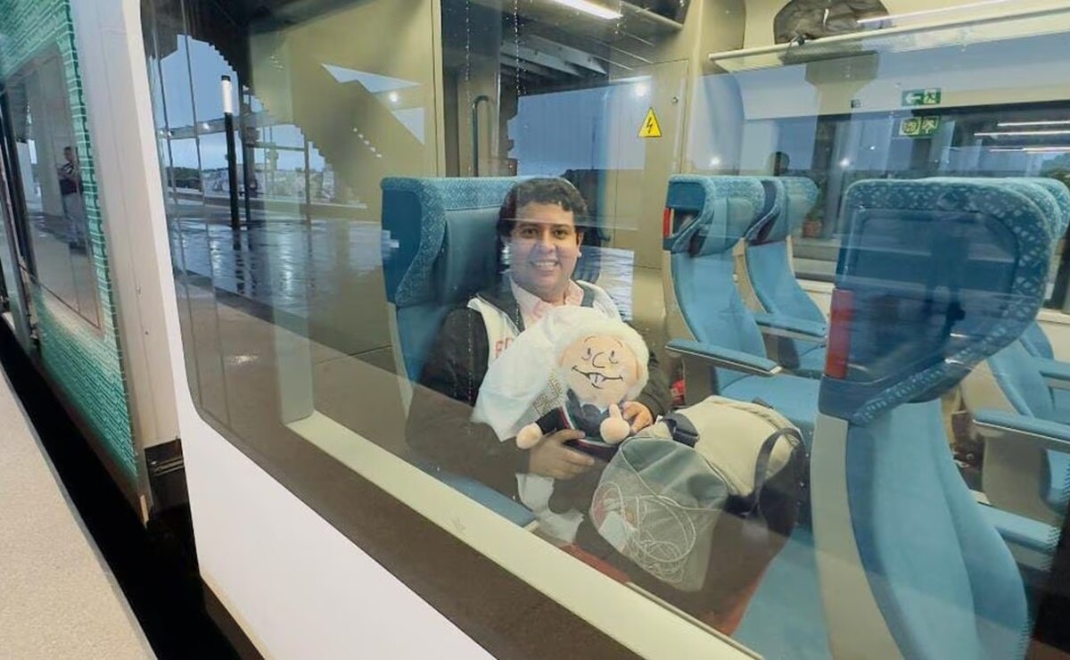 Primer recorrido de turistas del Tren Maya. Foto: Especial