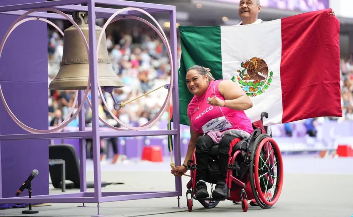FOTO: Comité Paralímpico Mexicano - La mexicana Gloria Zarza gana la medalla de oro en impulso de bala