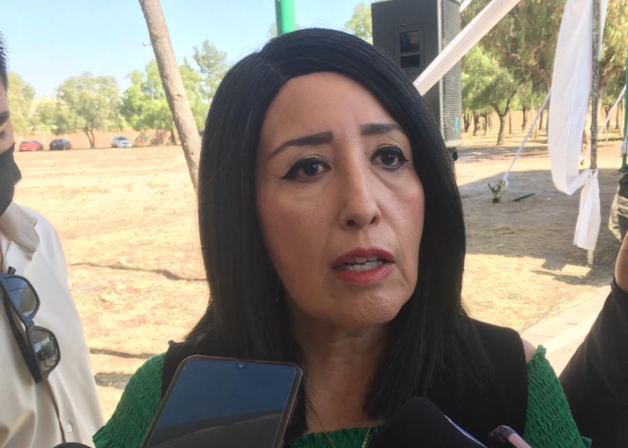 Araceli Martínez, secretaria de Comunicaciones y Transportes de SLP. Foto: Samuel Estrada