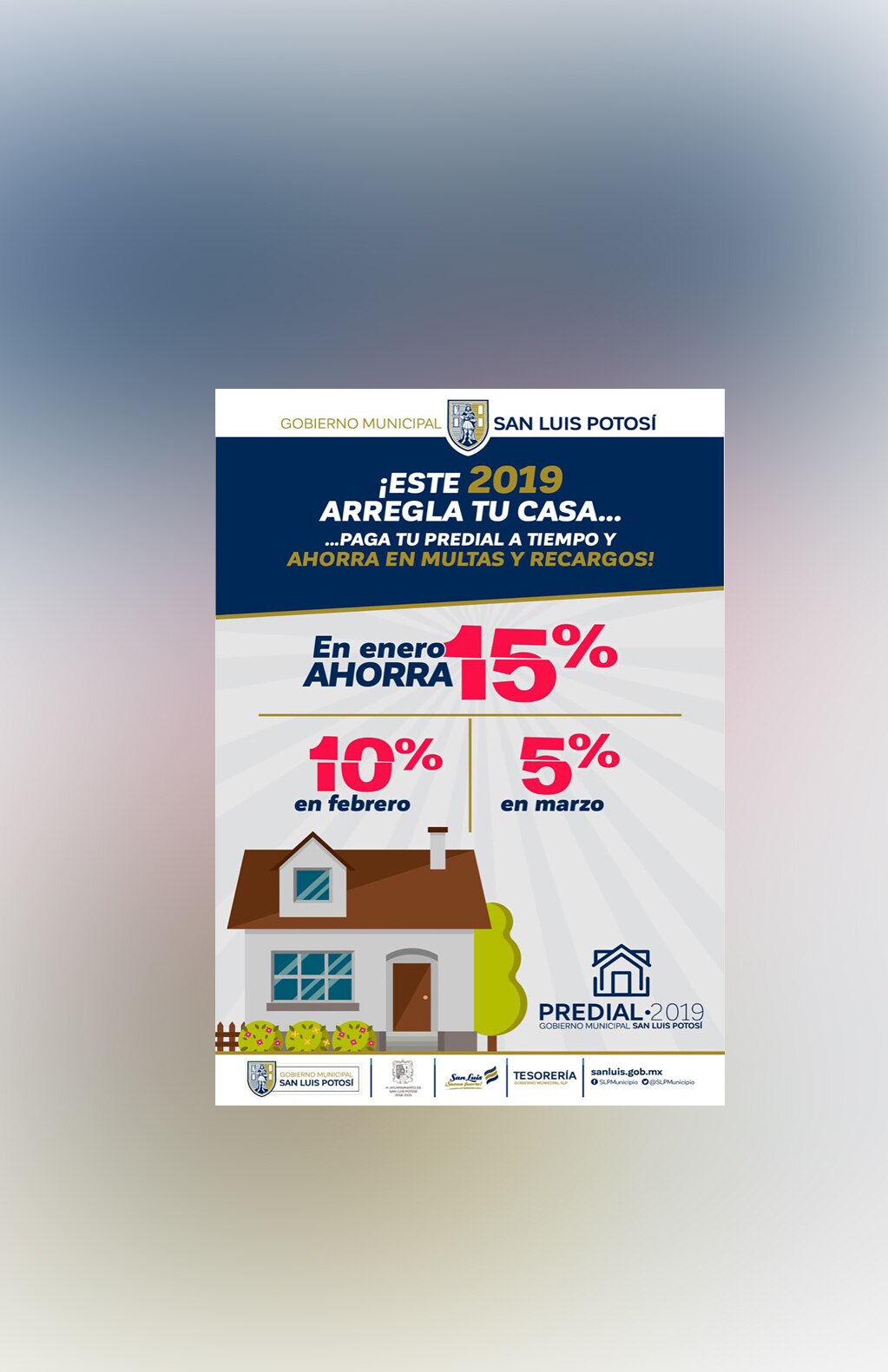 Próximo 2 de enero inicia campaña de descuentos en predial 