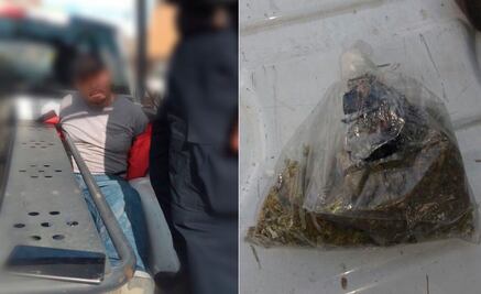 Encuentran marihuana en puesto de gelatinas