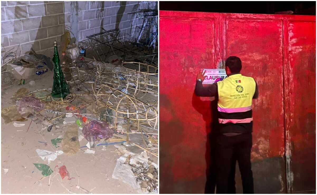 Se registra incendio en taller de pirotecnia en el municipio de Mexquitic