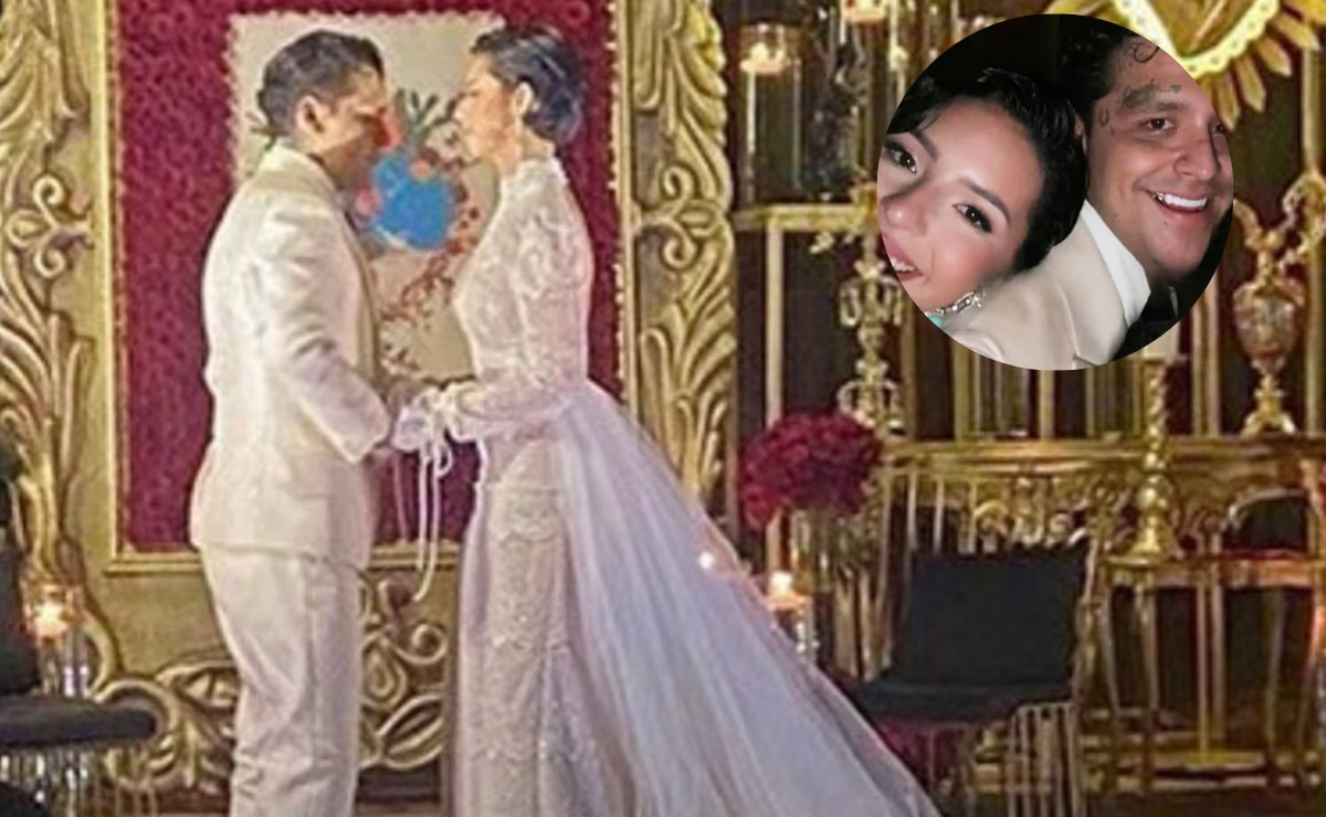 La pareja contrajo matrimonio ayer por la tarde. Foto: Especial