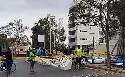 Colectivos bloquean vialidades para exigir seguridad vial; demandan aprobación de la “Ley Santi”