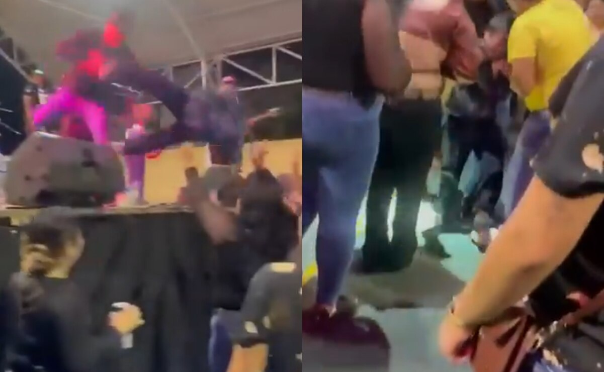 La agresión quedó grabada en video y desató indignación en redes. Fotos: Capturas de pantalla