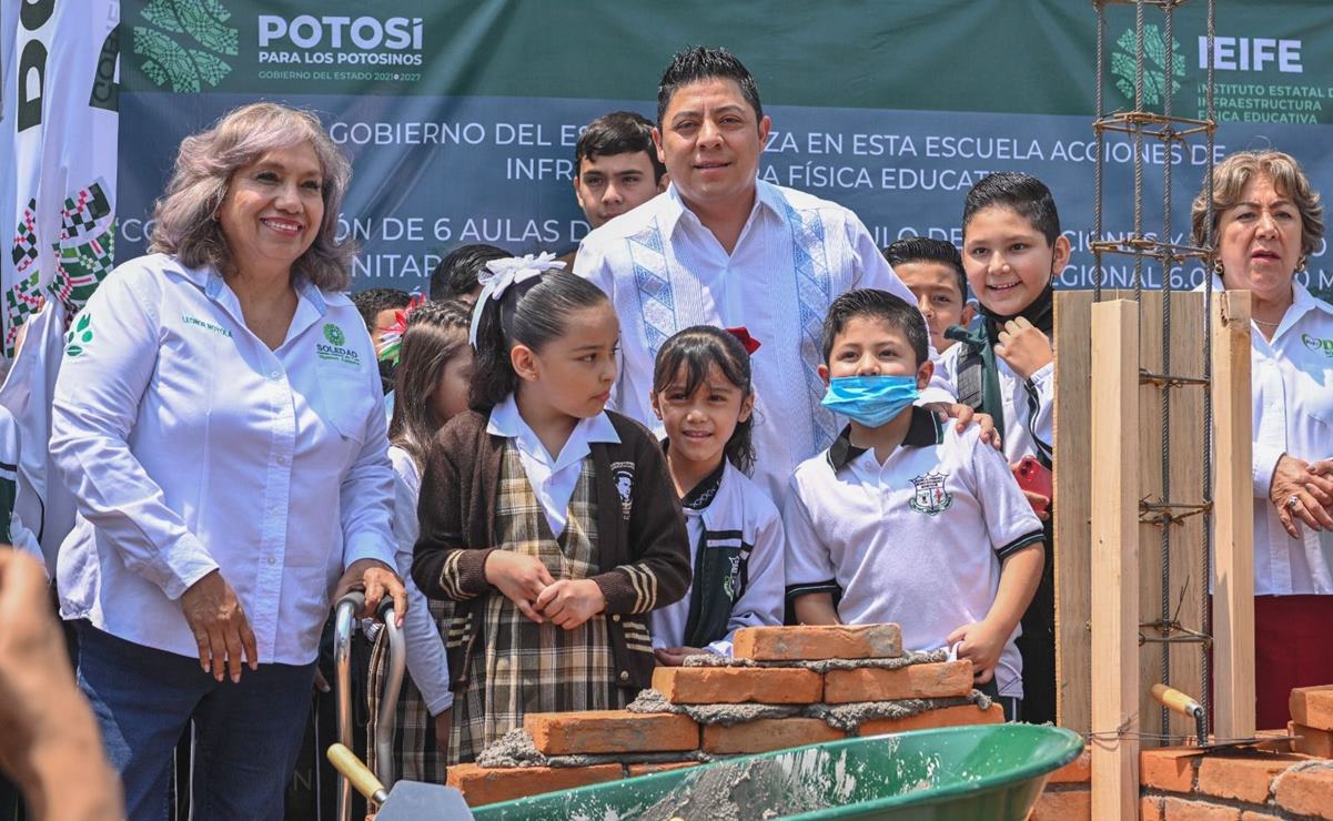 Con inversión de 11 mdp, Ricardo Gallardo encabeza reconstrucción de primaria en Soledad