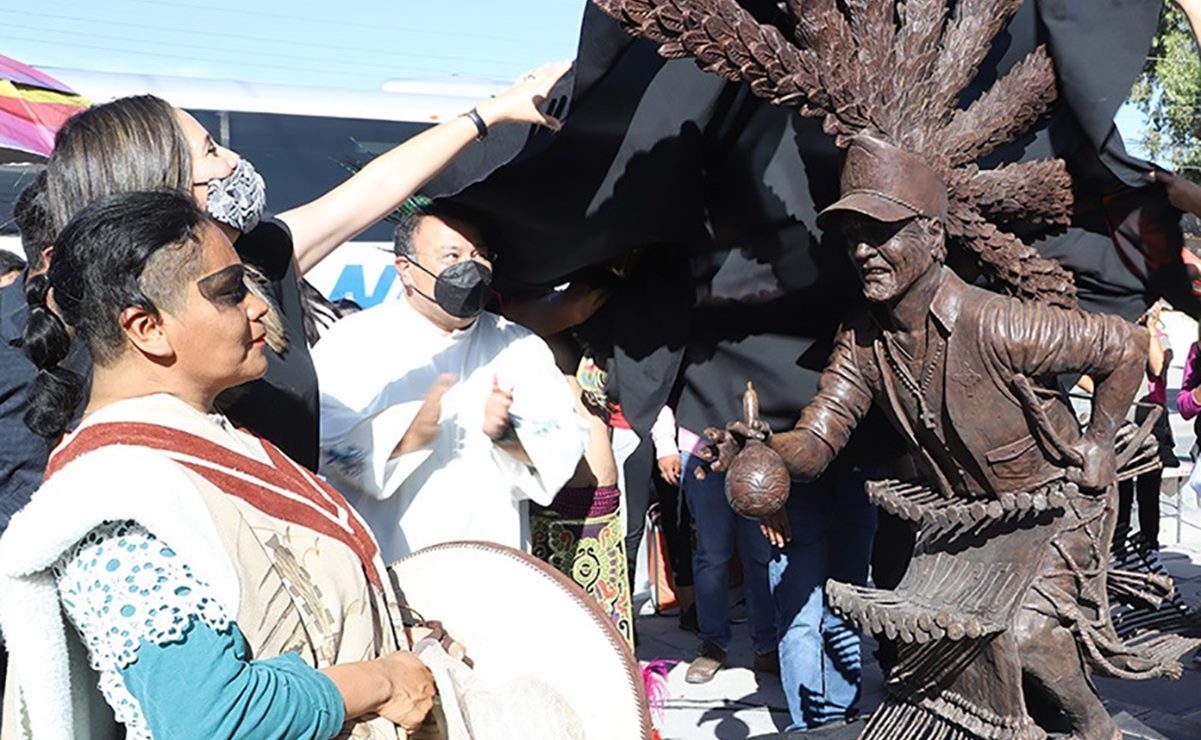 San Luis Potosí devela escultura de danzante en El Saucito