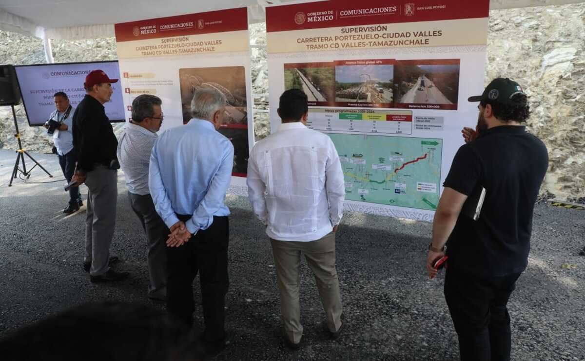 Se compromete AMLO a entregar la carretera Valles-Tamazunchale en SLP en marzo del 2024