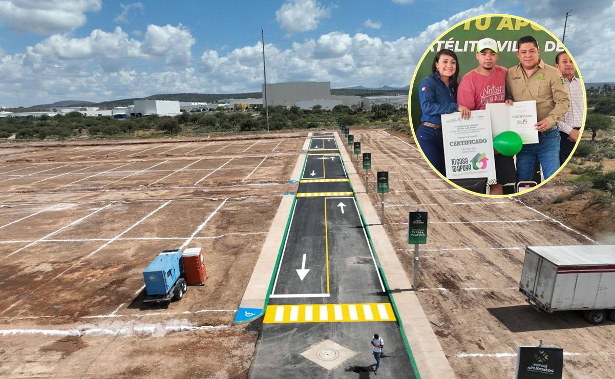 Gobernador de SLP entrega terrenos gratuitos en Ciudad Satélite; programa se ampliará a materiales de construcción, anuncia