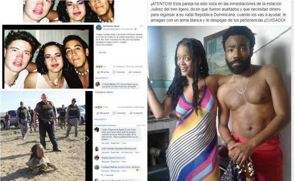  Las fotos de celebridades presentadas como peligrosos migrantes