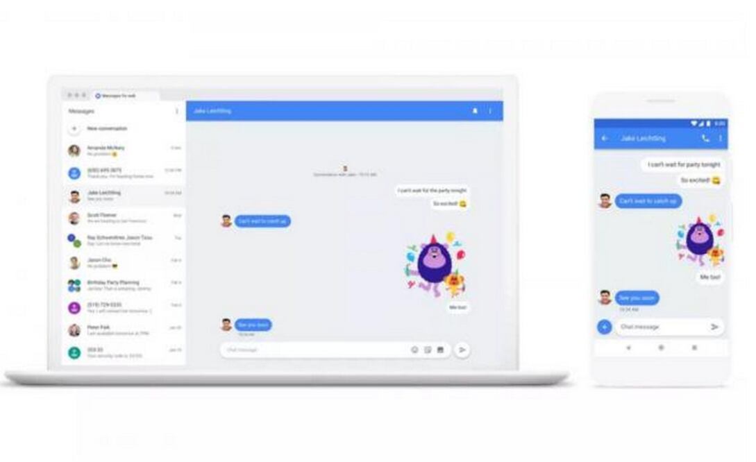Texto, imágenes y stickers funcionan también en la versión web