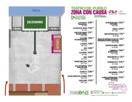 Dan a conocer precios de la zona con causa del Teatro del Pueblo