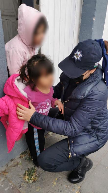 Policía de género resguarda a dos menores que deambulaban por avenida Constitución 