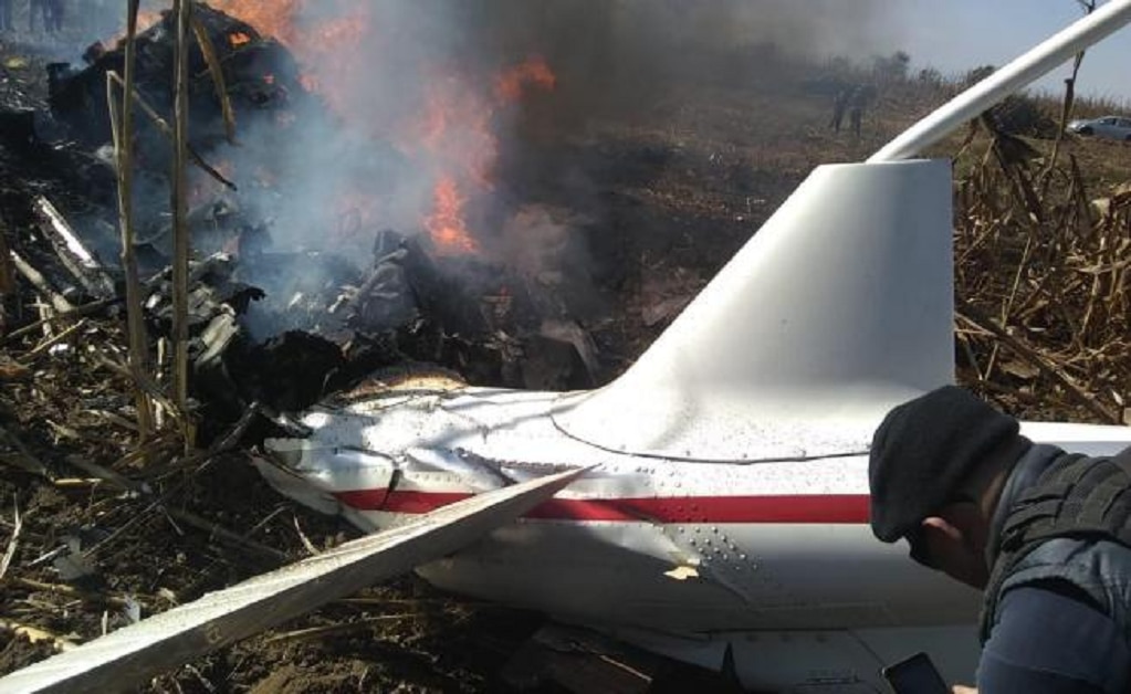  AMLO ordena actuar tras desplome de helicóptero en Puebla