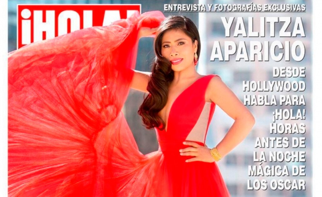 Yalitza brilla con vestido rojo en la portada de ¡Hola! México