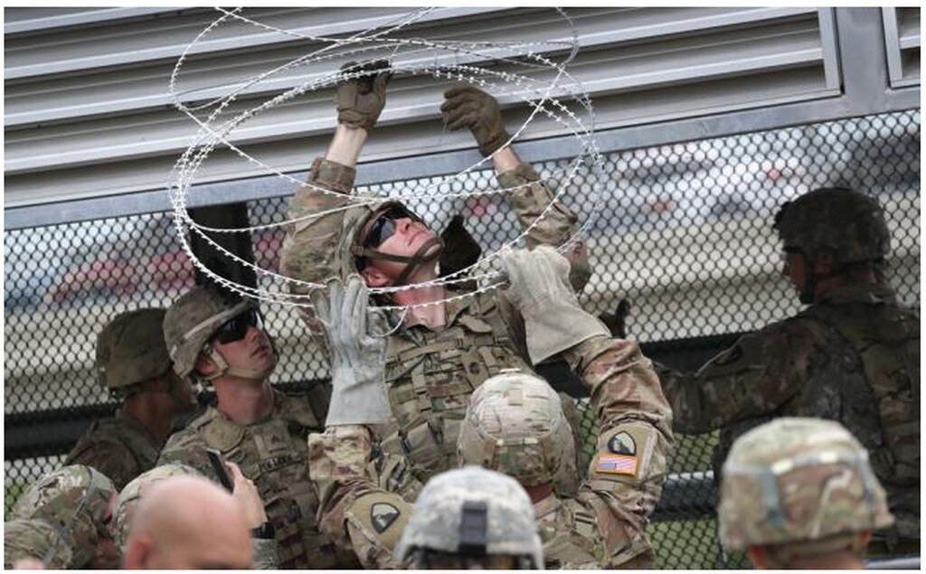 Más de 7 mil efectivos de EU, desplegados en tres estados fronterizos