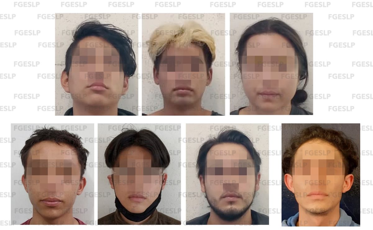 Capturan a siete relacionados con disturbios en el Centro Histórico de SLP