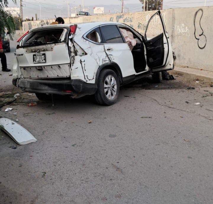 Conductor sufrió un aparatoso choque en Periférico de SLP