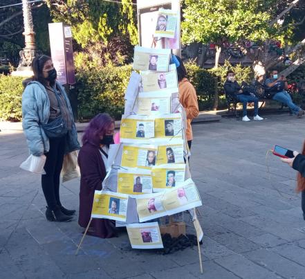 Con árbol navideño exhiben a deudores alimentarios en capital de SLP