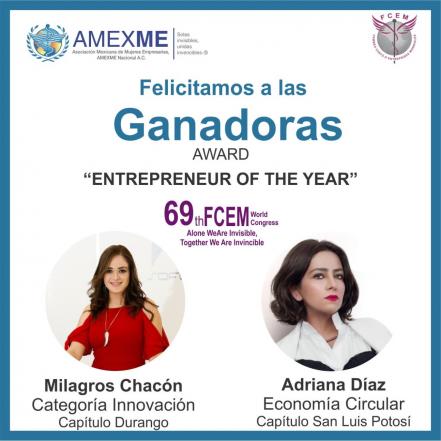 Diseñadora potosina Adriana Díaz recibe premio Emprendedora del Año por proyecto de moda sustentable