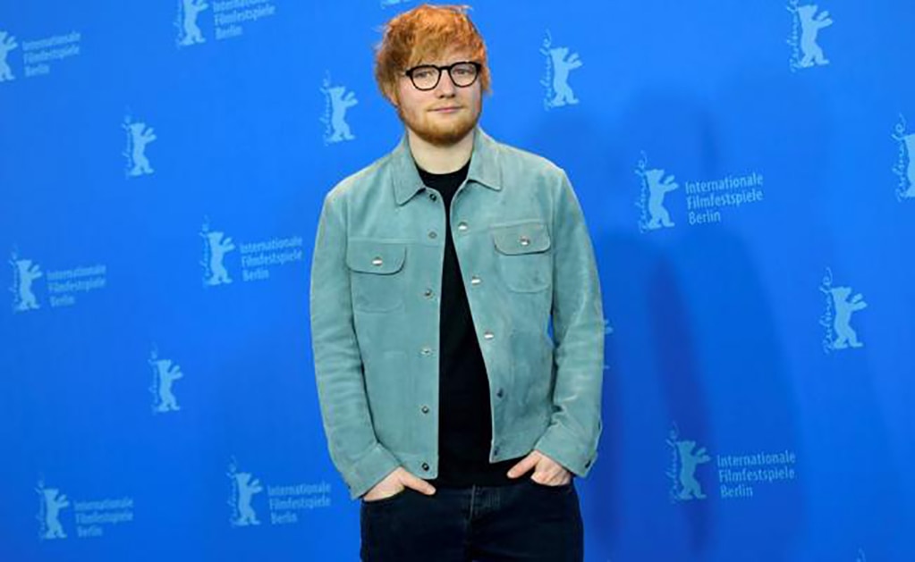 Ed Sheeran se convirtió hoy en estrella de la Berlinale. FOTO: Archivo AFP