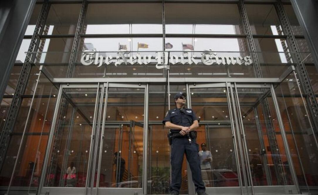 Oficinas de The New York Times son resguardadas por la policía tras el tiroteo en un periódico de Annapolis, Maryland (Foto: AFP)