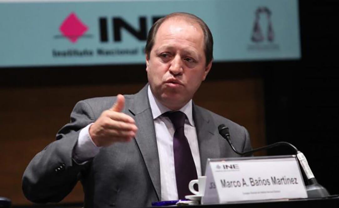 Consejero del INE Marco Antonio baños, en la imagen. Foto: Archivo EL UNIVERSAL