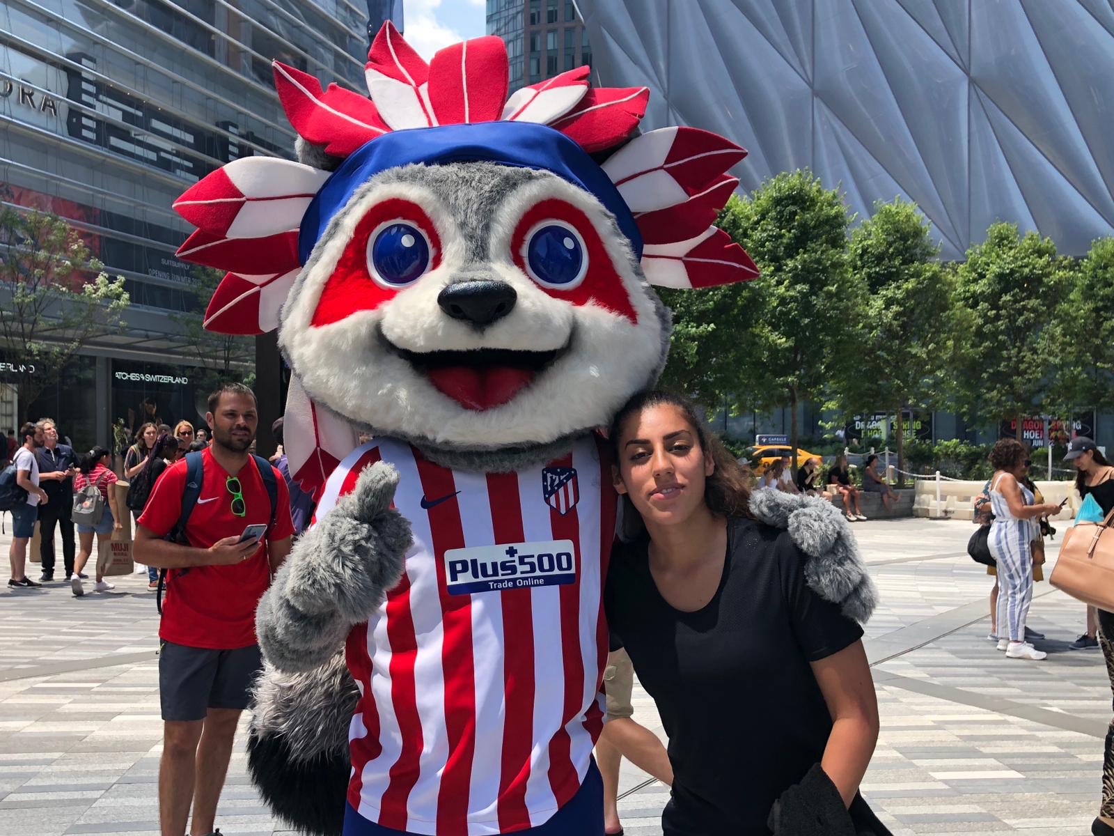 Indi el Mapache. Foto: X @Atleti