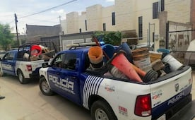 Retiran más de mil objetos por apartar estacionamiento cerca de la Fenapo