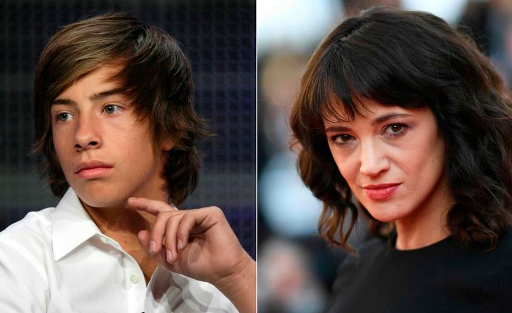 Las fotos que comprobarían el encuentro sexual entre Asia Argento y un menor de edad