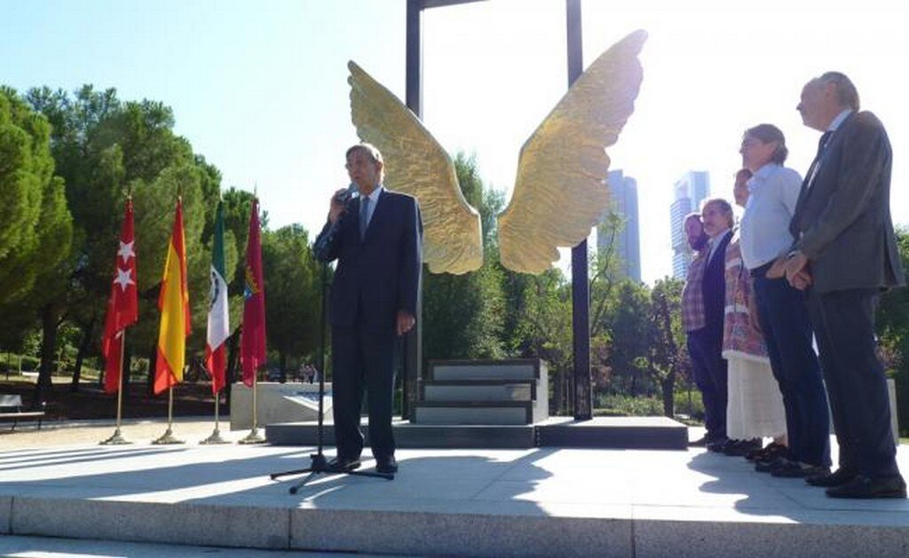 Cuauhtémoc Cárdenas en Madrid. Foto: Especial