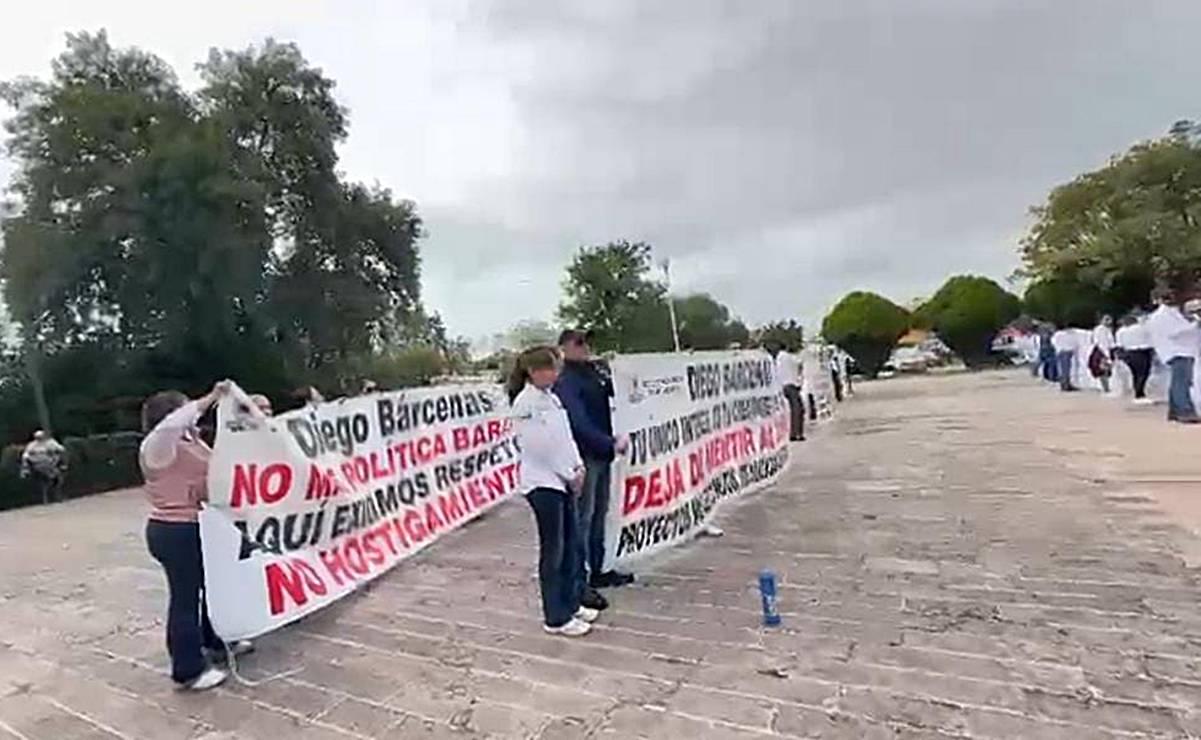 Con protesta pacífica, trabajadores del Tecnológico de San Luis exigen respeto a sus derechos laborales