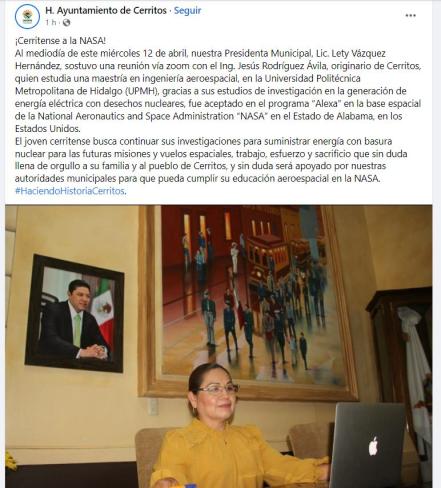 ¡Potosino a la NASA! Estudiante participará en programa espacial en Alabama, Estados Unidos