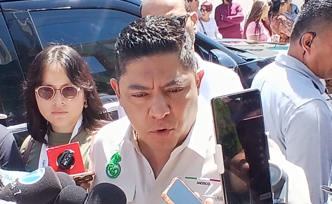 Ricardo Gallardo habla sobre la colocación de SLP en "alerta de viaje" de EU. Foto: Samuel Estrada
