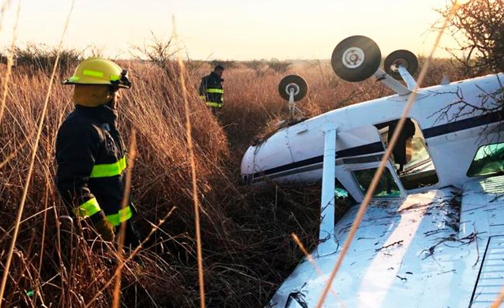 Se desploma avioneta en aeropuerto de Morelia