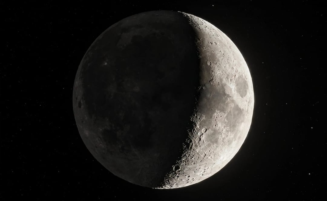 Llega la Noche Internacional de Observación de la Luna, impulsado por la NASA. Imagen: Generada con IA